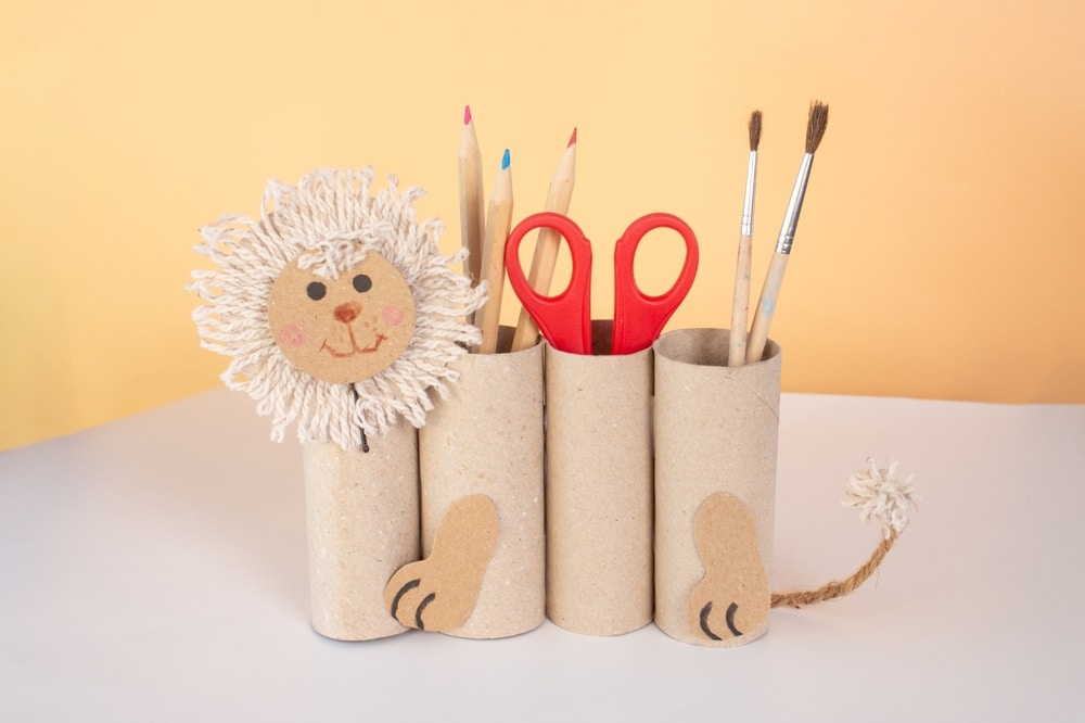 reciclagem com papel higiênico