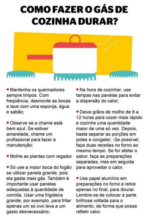 5 ideias de títulos:
1. Guia Completo: Como Reduzir Sua Conta de Gás em Casa
2. Manutenção Essencial: Evite Vazamentos e Economize Gás
3. Cozinha Inteligente: Dicas Práticas para Economizar Gás Diariamente
4. Auxílio Gás: Quem Tem Direito e Como Solicitar?
5. Gás de Botijão vs. Gás Encanado: Qual Opção é Mais Econômica?