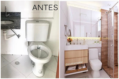 reforma de banheiro com 3m2