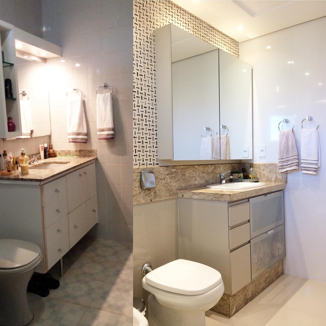 reforma de banheiro com 3m2