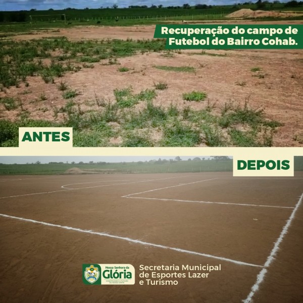 reforma de campo de futebol