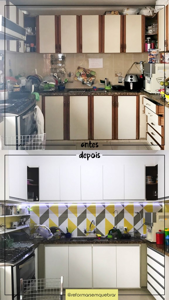 reforma de cozinha com pintura epoxi