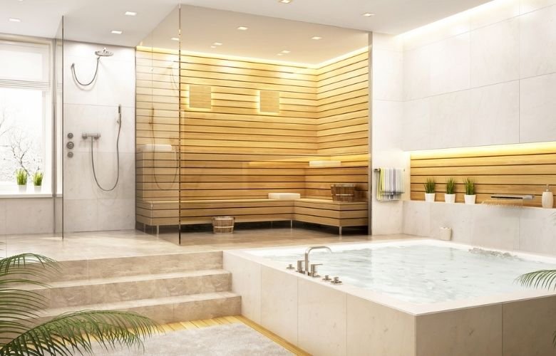 sauna a vapor box banheiro