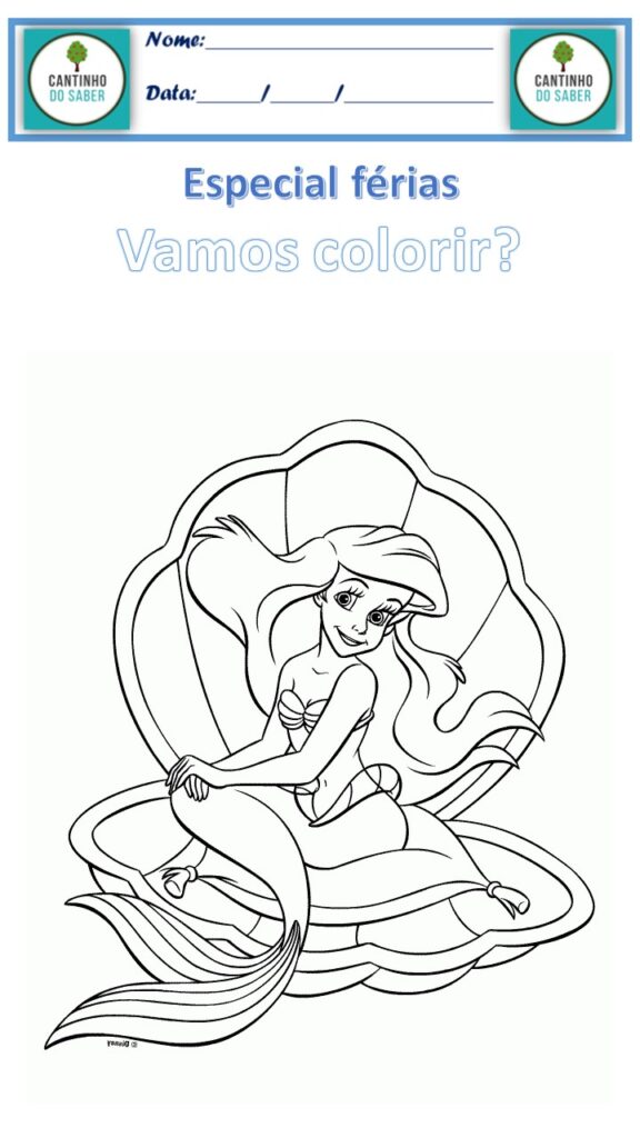 desenho de sereia simples vs desenho de sereia detalhado para colorir