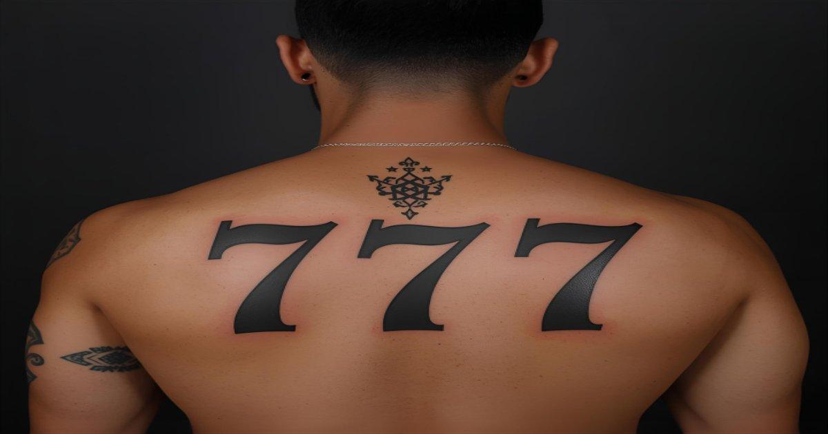 significado tatuagem 777 no pescoço