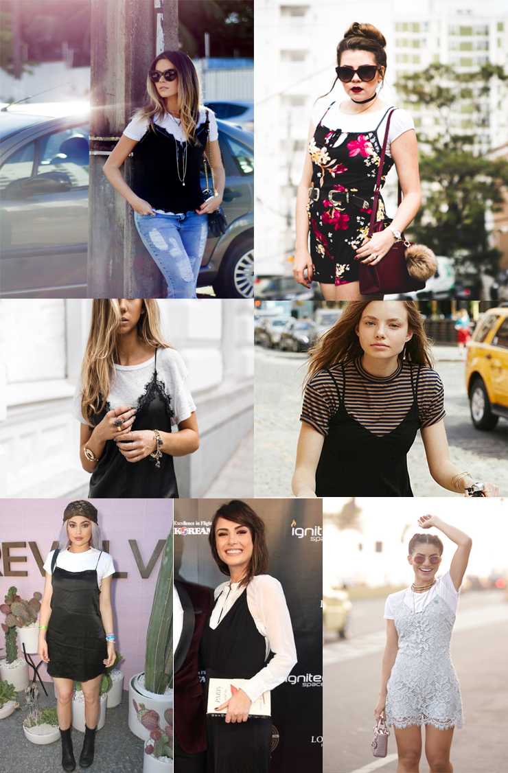 Sobreposição Vestido E Camisa