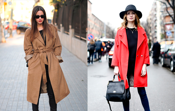 Sobretudo feminino lã batida inverno