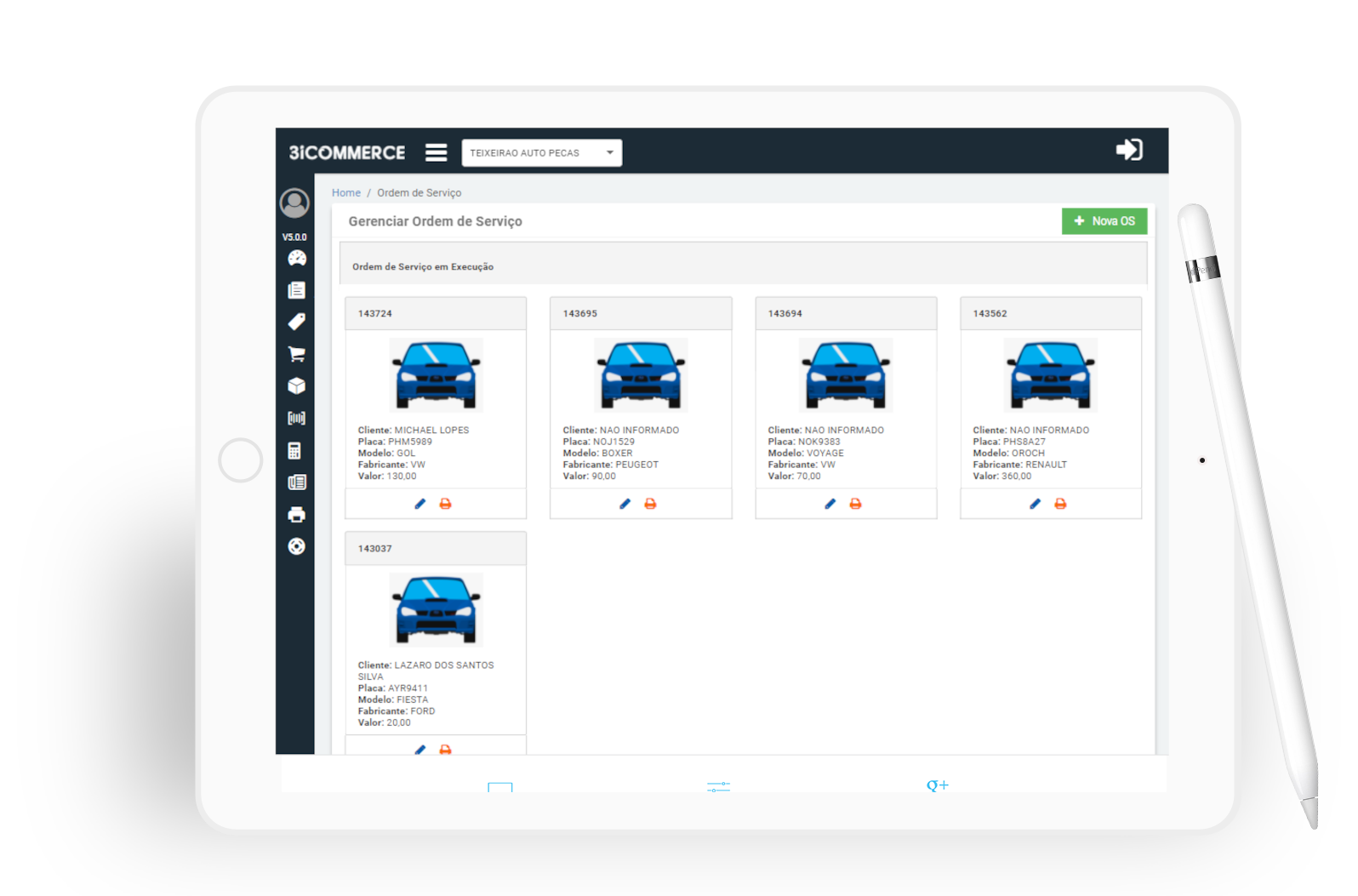 Software ERP para oficina mecânica gestão