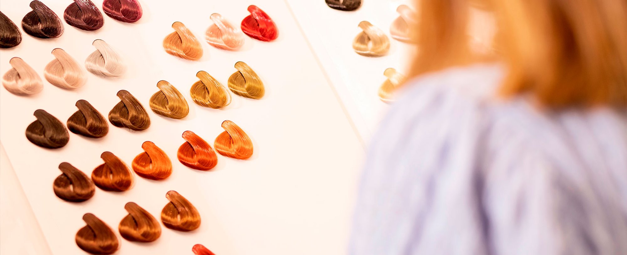 tabela de tinta de cabelo