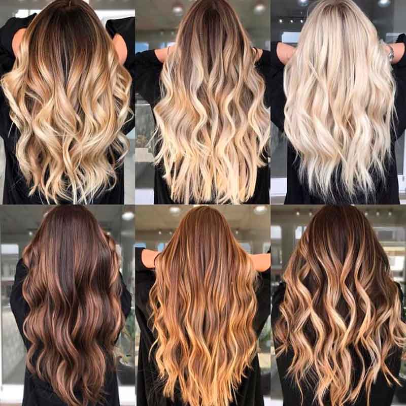 tabela de tinta de cabelo