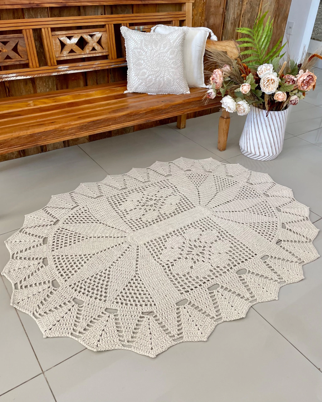 Tapete de Crochê Oval: Modelos e Preços para Decorar Cada Ambiente da Sua Casa