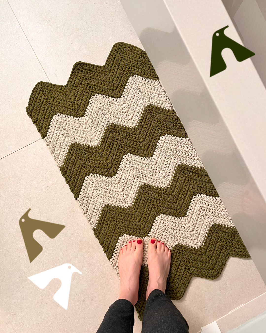 tapete de croche para quarto