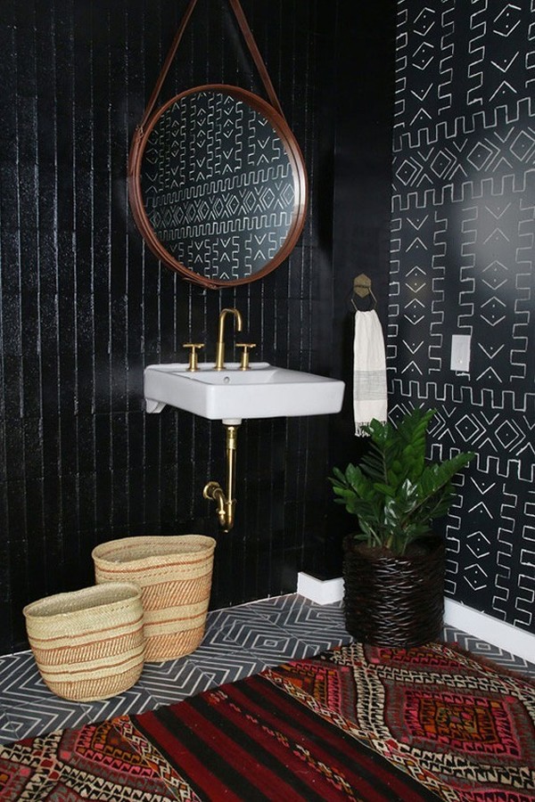 tapete redondo para banheiro