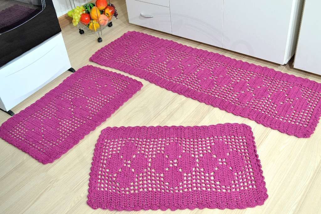 tapetes de quarto de croche