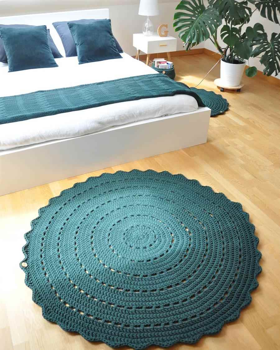 5 Ideias de Tapetes de Crochê para Sala de Estar