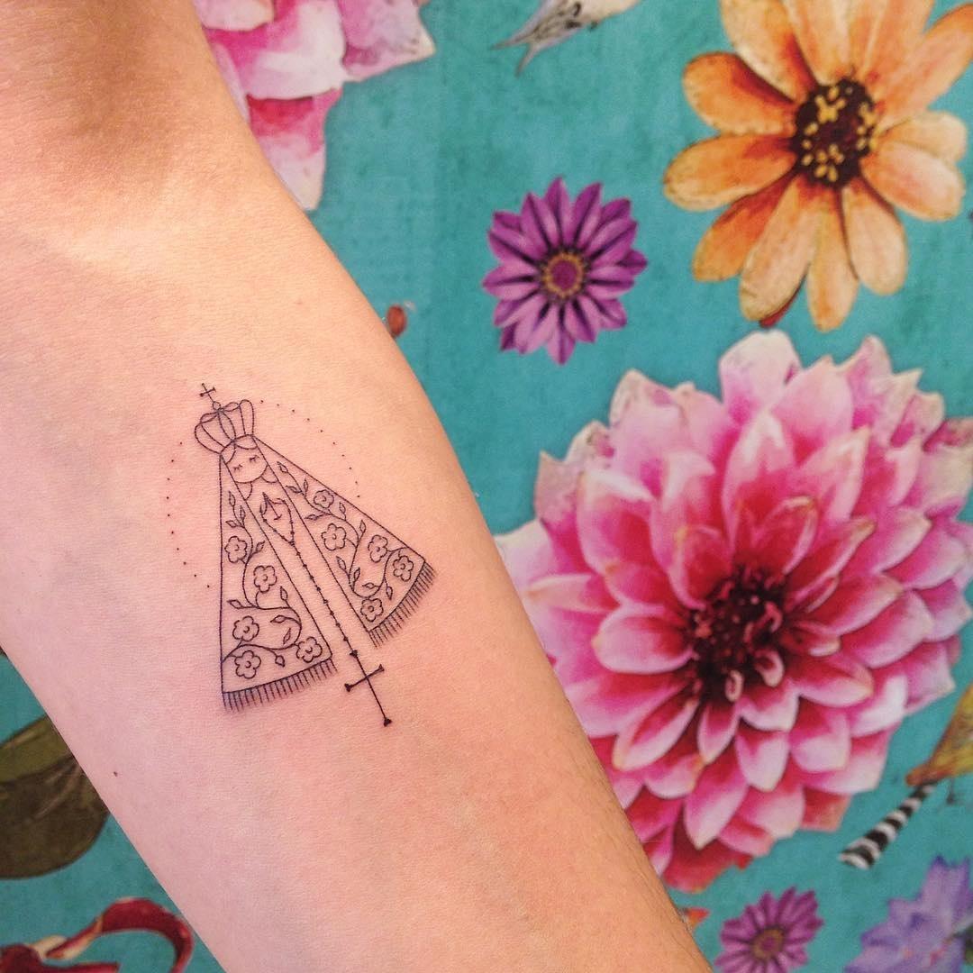 tatuagem da nossa senhora aparecida