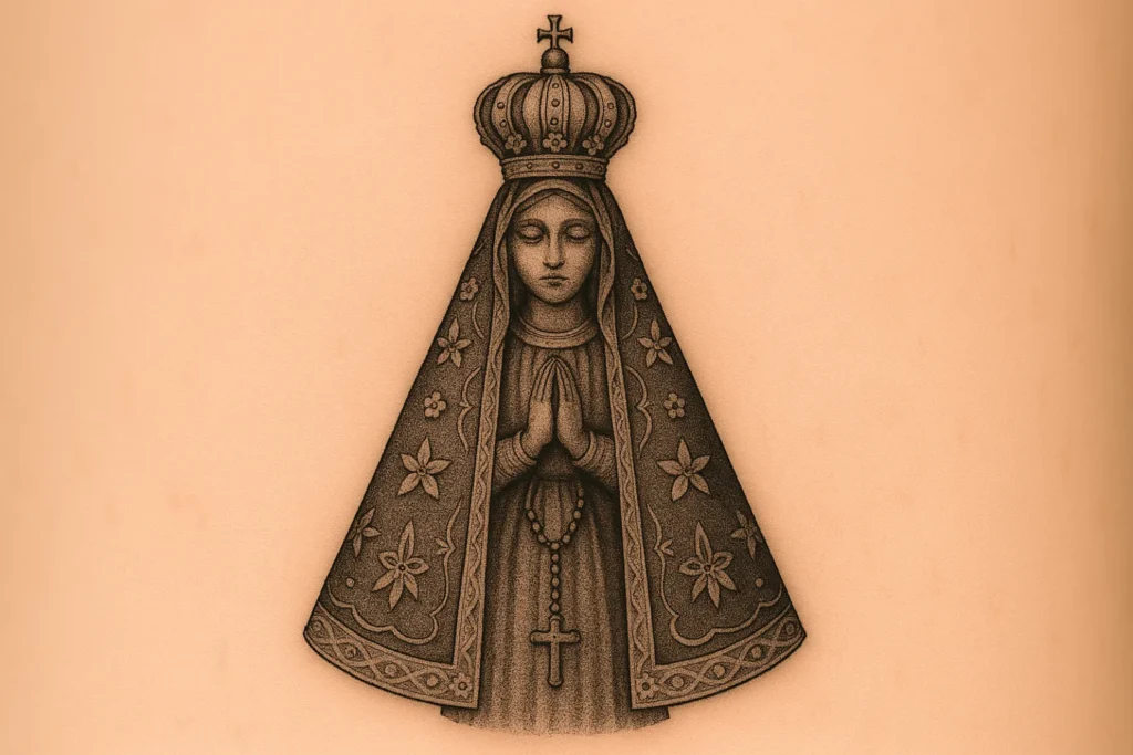 erros comuns ao tatuar nossa senhora aparecida
