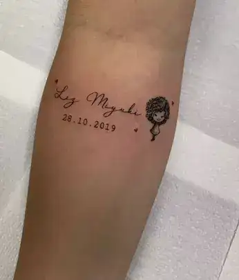tatuagem homenagem a filho