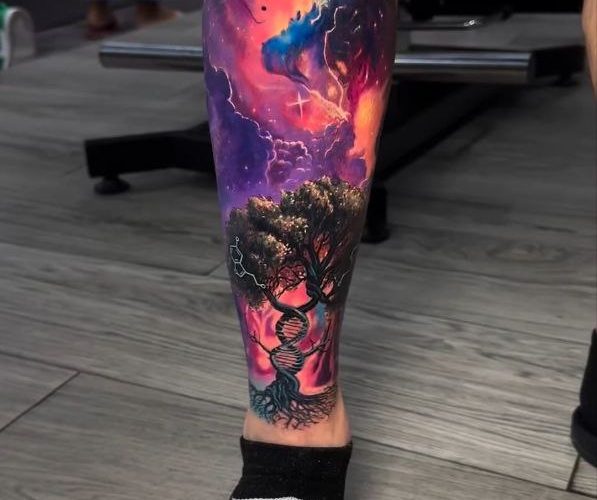 tatuagem intensa vs tatuagem de símbolo