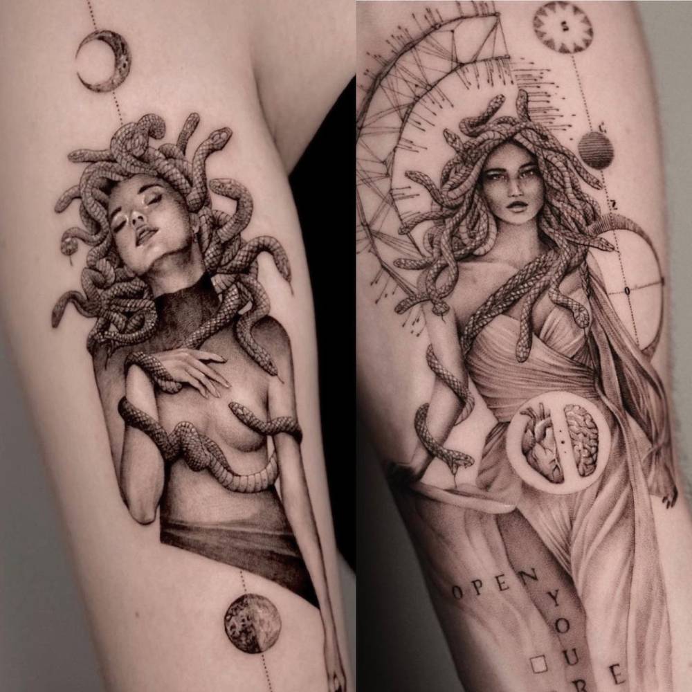 tatuagem medusa