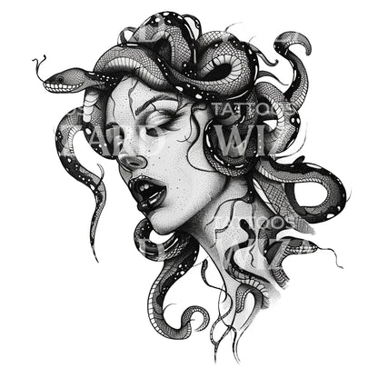 tatuagem medusa vs tatuagem de serpente