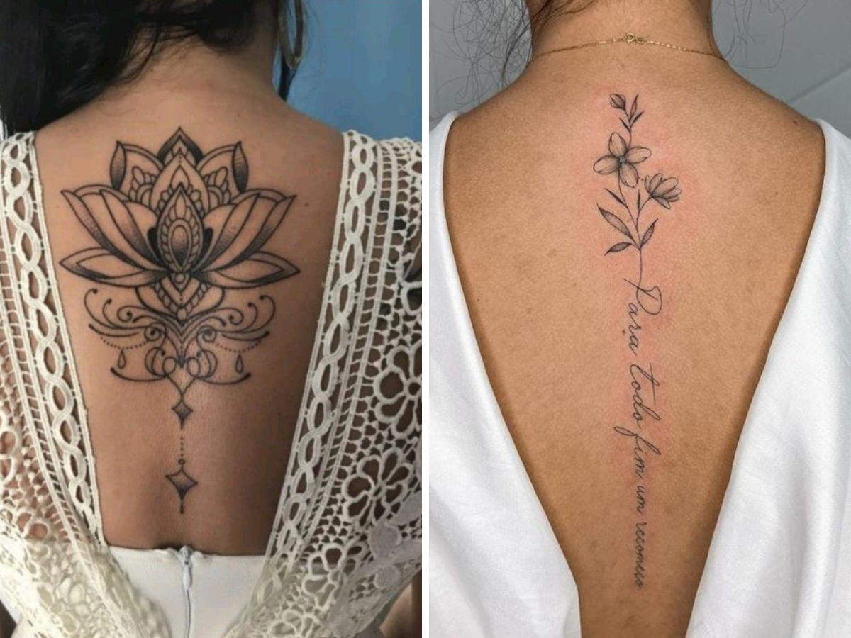 ideias de tatuagem nas costas para mulheres