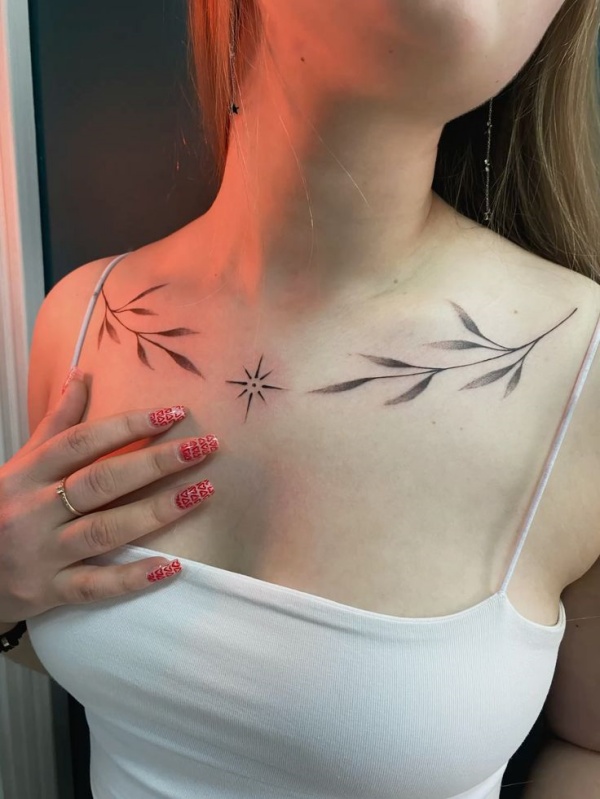 tatuagem no peito feminina