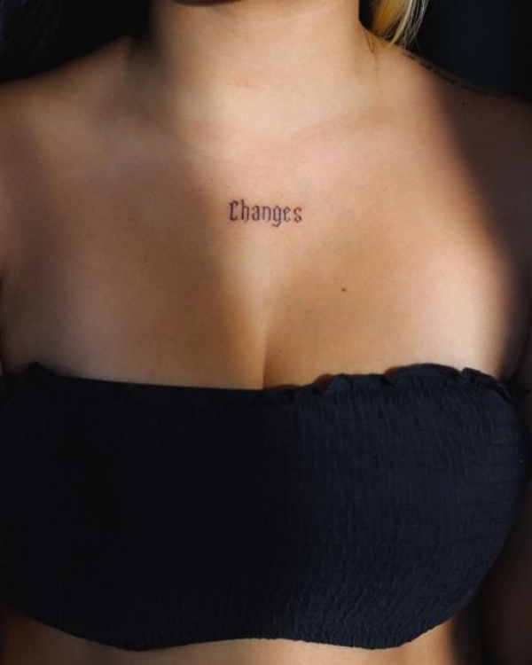 ideias tatuagem feminina peito delicada