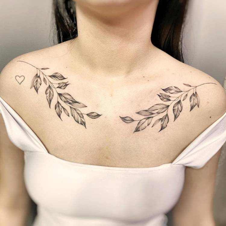 tatuagem no peito vs tatuagem nas costas feminina