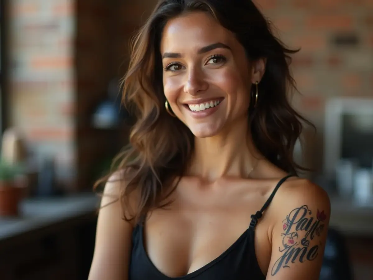 tatuagem pai mae fineline no pulso feminina