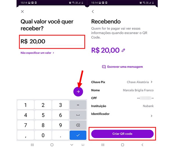 taxas e custos para gerar qr code pix nubank