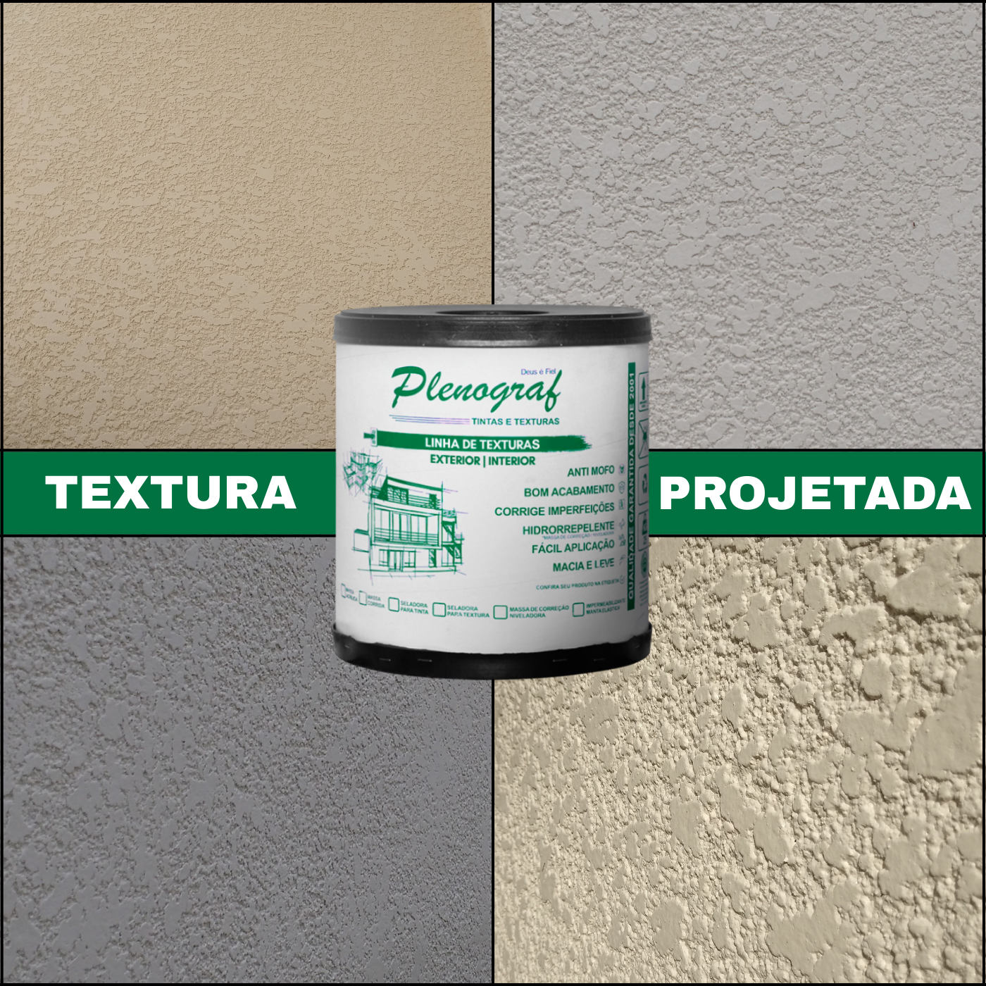 Textura projetada para fachada