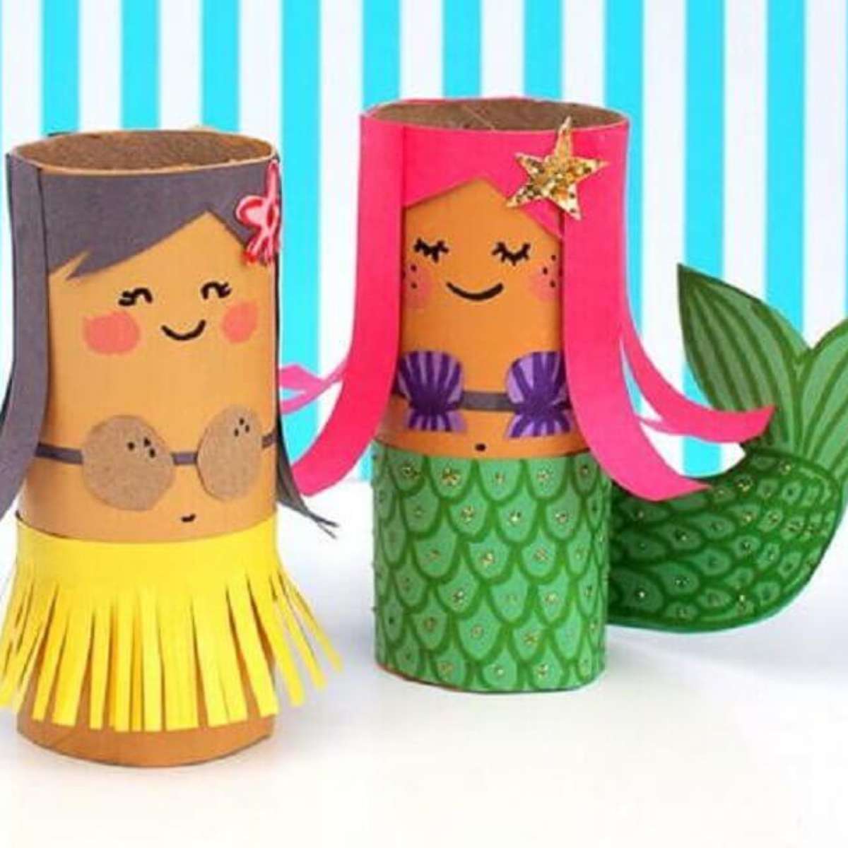 trabalho com rolo de papel higienico