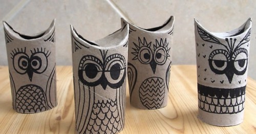 Como Fazer Organizadores de Mesa com Rolos de Papel Higiênico