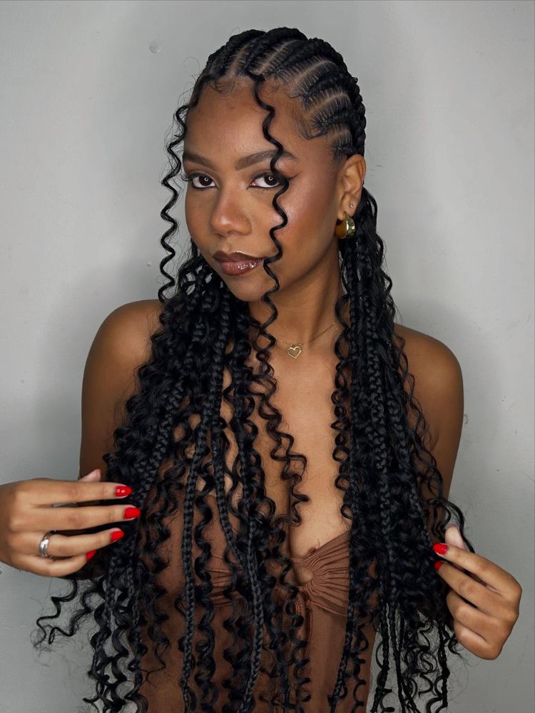 melhores estilos de tranças nagô e box braids para festas