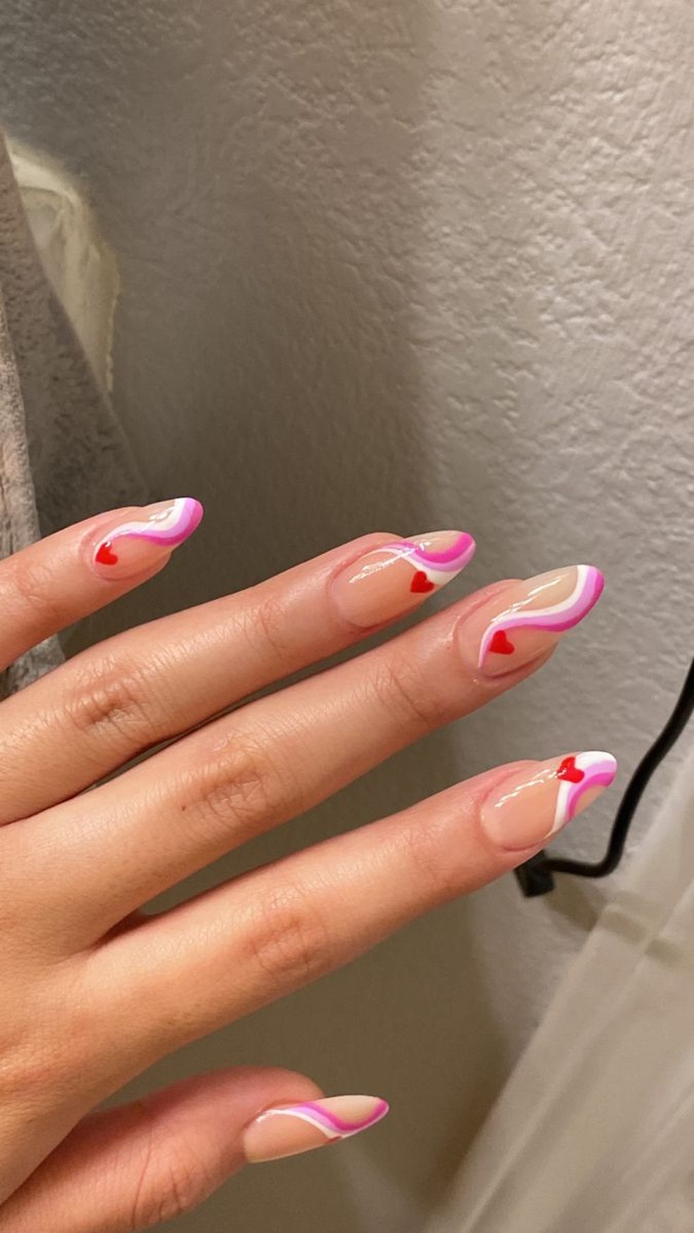 unha de gel decorada