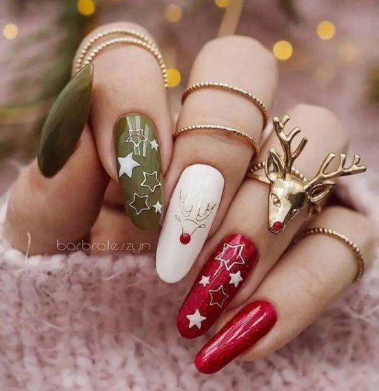 esmaltes baratos para unhas decoradas natal