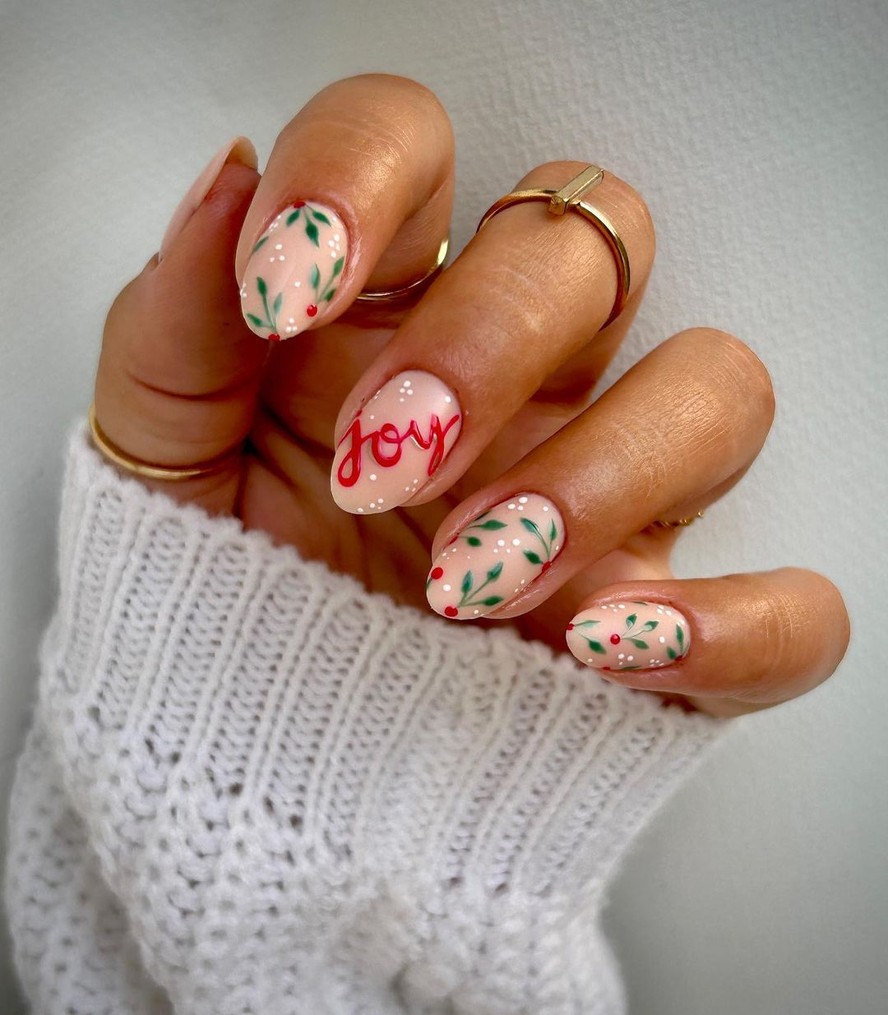 ideias de unhas decoradas natalinas para copiar