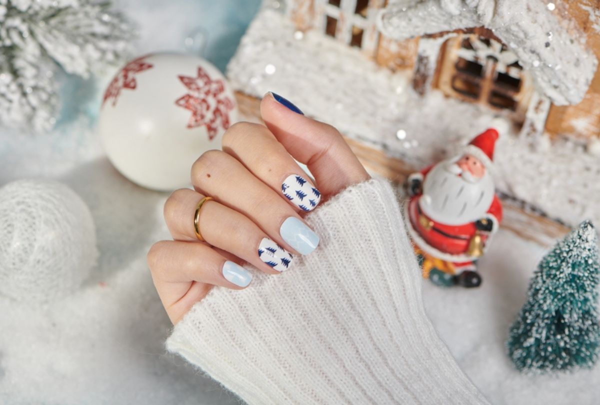 como evitar unhas decoradas natal que descascam rápido