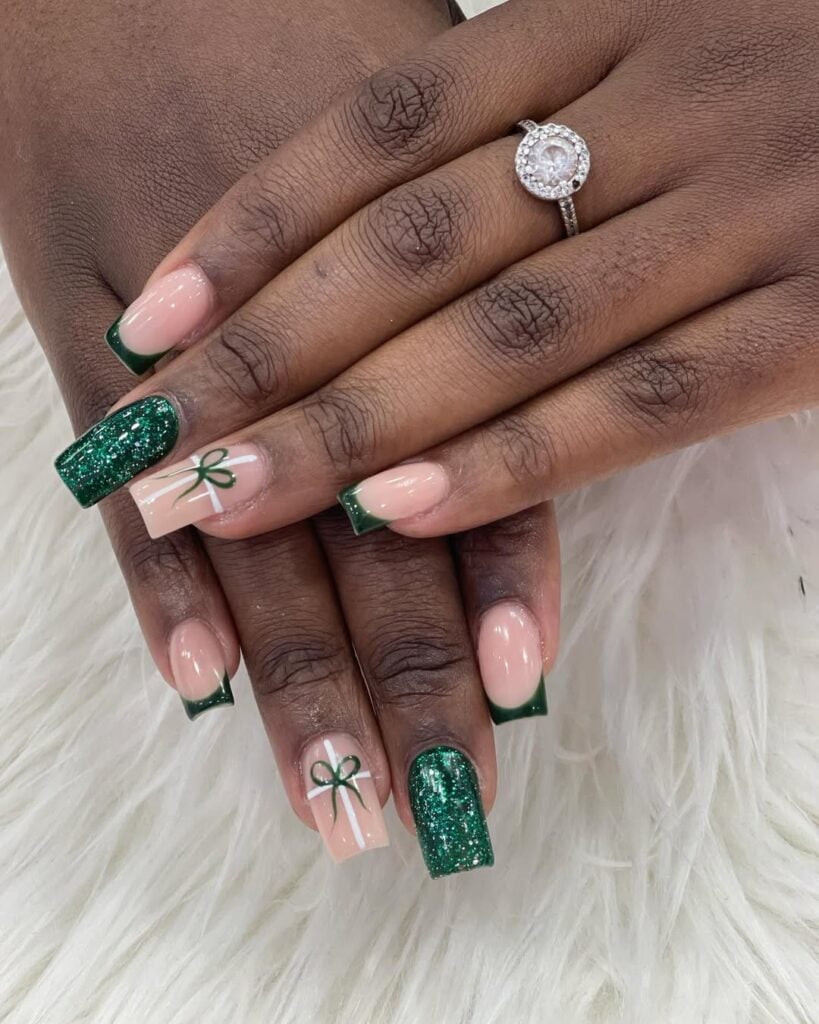 passo a passo unha decorada natal floco de neve