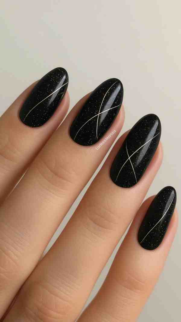 unha em gel preta vs unha em gel colorida