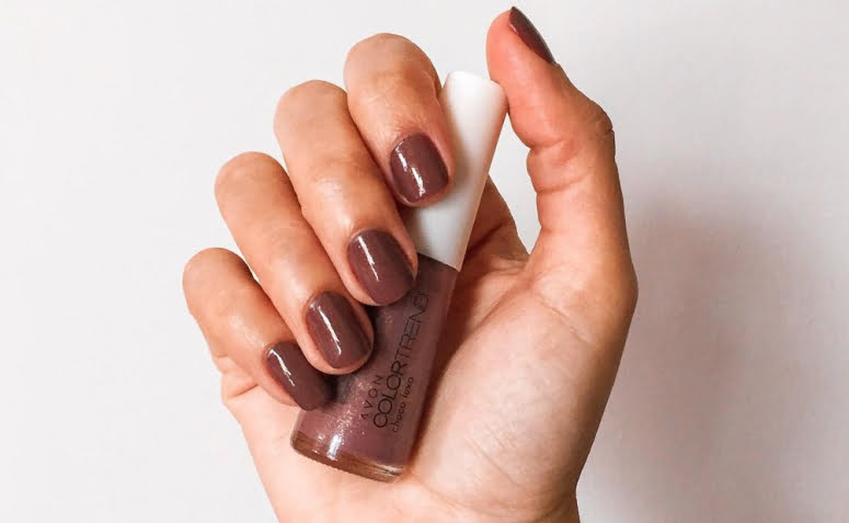 como fazer unha marrom decorada estilo tartaruga