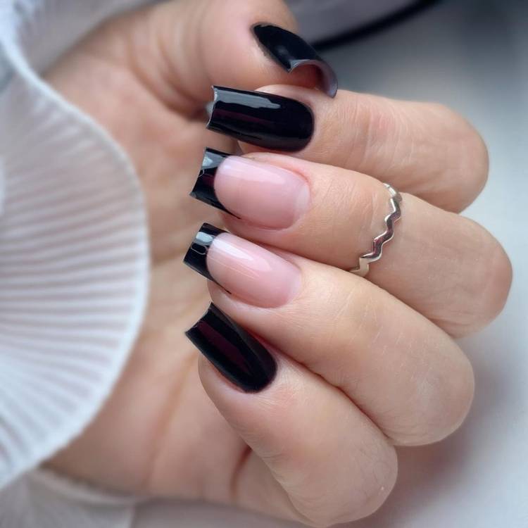 como fazer unha preta e branca simples com palito