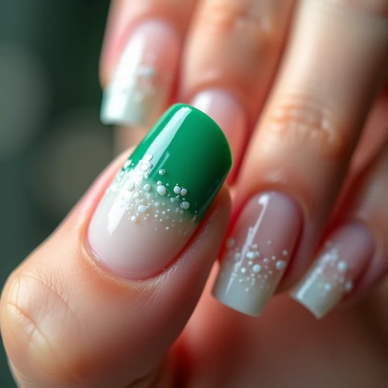 quanto custa fazer unha decorada verde e branco