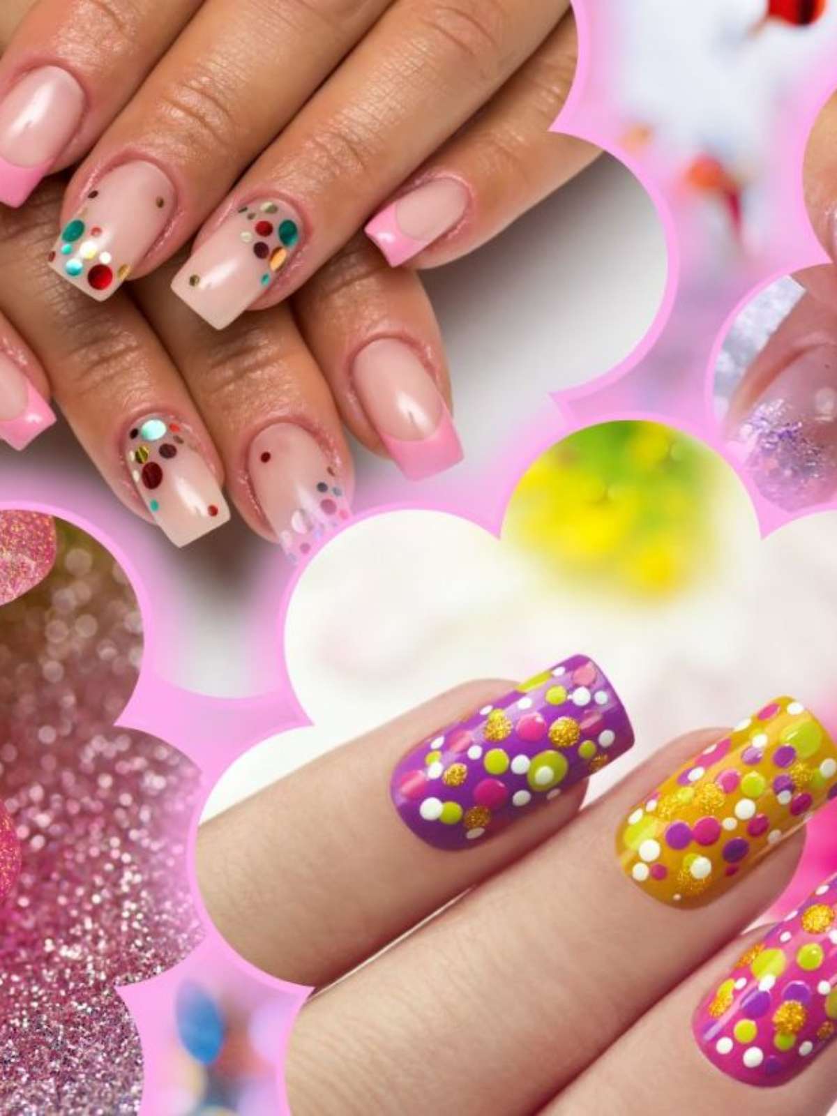 unhas neon vs unhas holográficas para carnaval