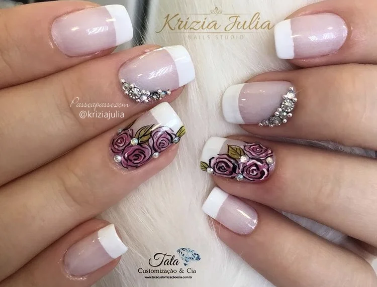 por que minhas unhas decoradas com flores não duram